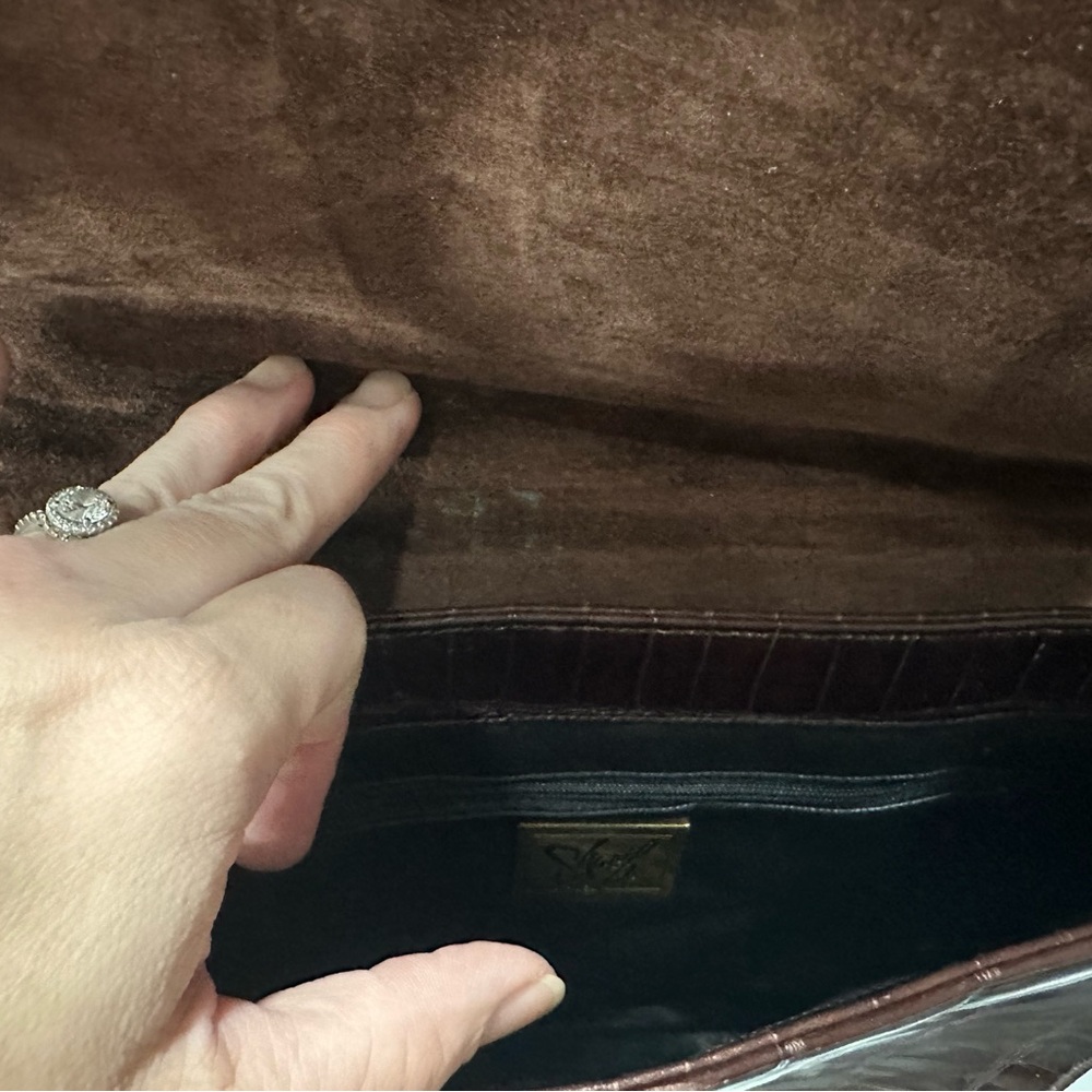 Patchwork Leather Shoulder Bag - image 5